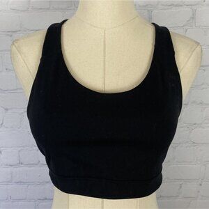 Old Navy Active Go-Dry Medium Black Racerback Sports Bra